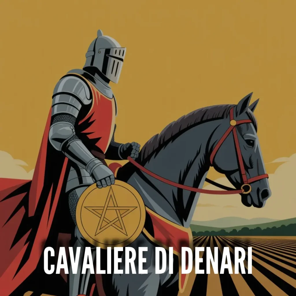 Cavaliere di pentaloci tarocchi