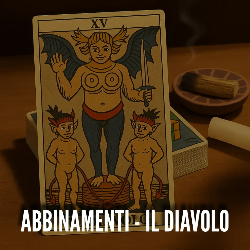 come interpretare il diavolo vicino a altre carte dei tarocchi