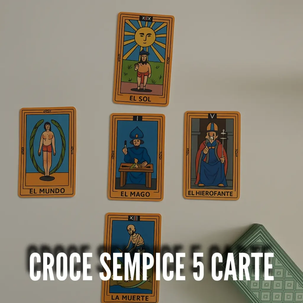 lettura tarocchi metodo 5 carte
