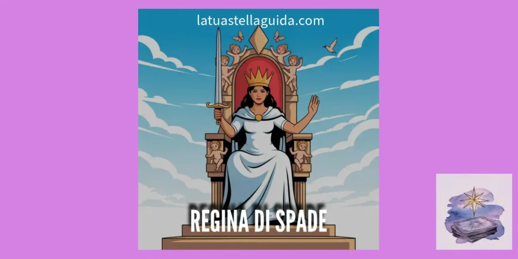 Regina di spade capovolta tarocchi