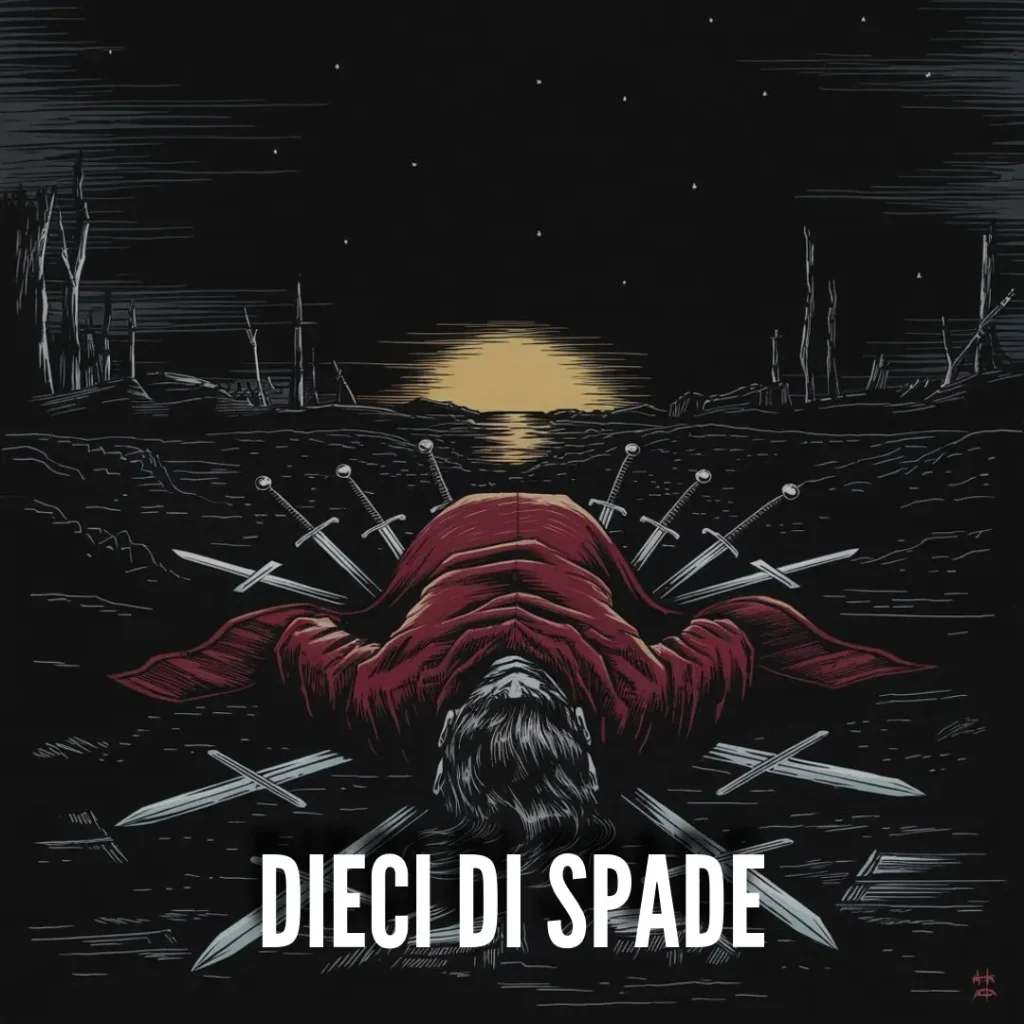 10 di spade tarocchi in amore
