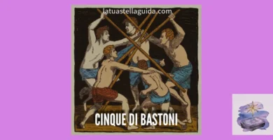 5 di bastoni tarocchi