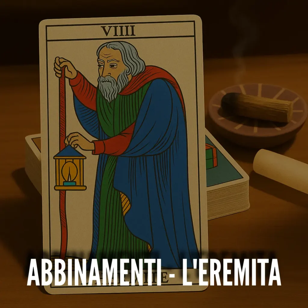 come leggere l'eremita insieme a altre carte dei tarocchi